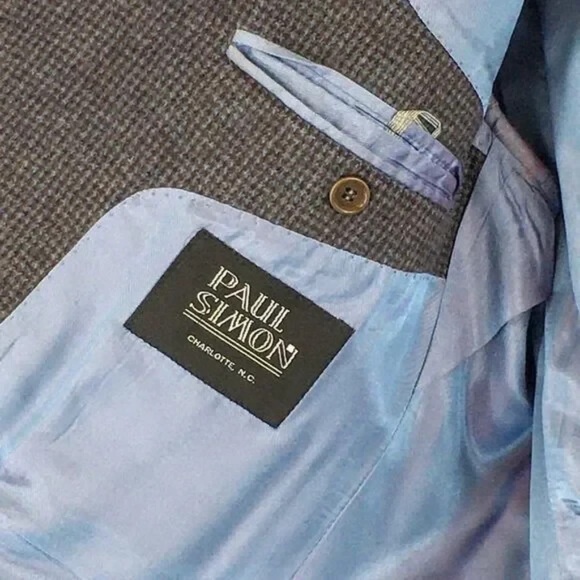 Coppley 100% Cashmere Bocelli 3112 3 Button Nailshead Check Sport Coat - 42 Long - Picture 10 of 13